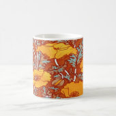 Hübsch Art Nouveau Orange Poppy Kaffeetasse (Mittel)