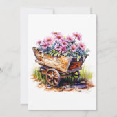 Hübsch Aster Blume Geburtstagsparty Einladungen (Rückseite)