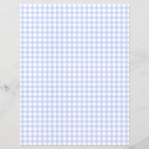 Hübsch Baby Blue Kariert Gingham Scrapbook