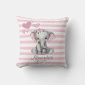 Hübsch Baby Elephant Kinderzimmer Kissen (Vorderseite)