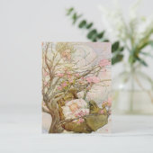 Hübsch Baby Girl Postkarte (Stehend Vorderseite)