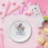 Hübsch Baby Pram Pappteller (Party)