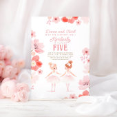 Hübsch Ballerinas Ballett Blumengeburt Party Einladung