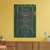 Hübsch Basketball Leinwanddruck (Insitu (Wohnzimmer))
