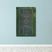 Hübsch Basketball Leinwanddruck (Insitu (Holzboden))