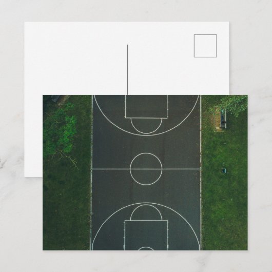 Hübsch Basketball Postkarte (Vorne/Hinten)