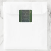 Hübsch Basketball Quadratischer Aufkleber (Tasche)