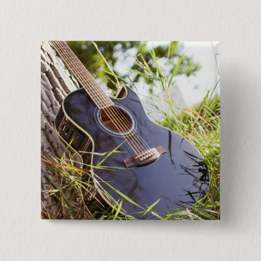 Hübsch Bass Guitar Button (Vorderseite)