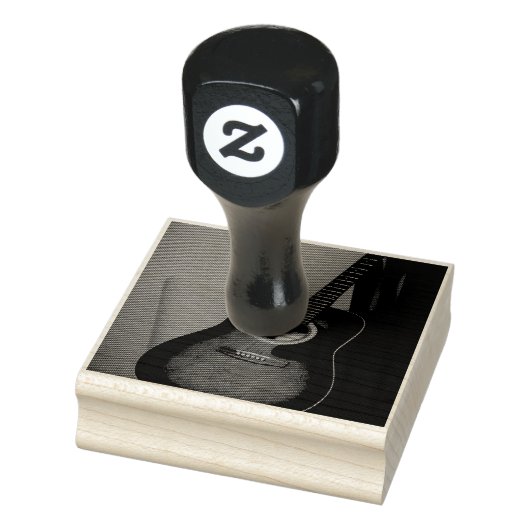 Hübsch Bass Guitar Gummistempel (Stempel)