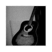 Hübsch Bass Guitar Gummistempel (Prägung)