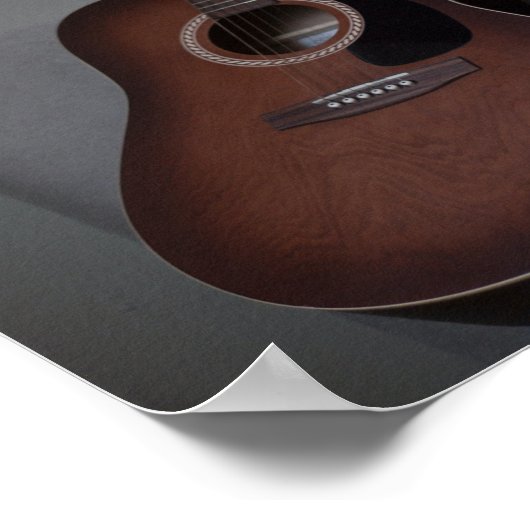 Hübsch Bass Guitar Poster (Ecke)