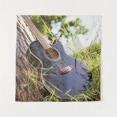 Hübsch Bass Guitar Wandteppich (Vorderseite)