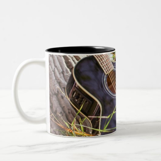 Hübsch Bass Guitar Zweifarbige Tasse (Links)