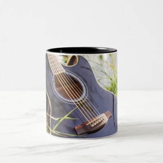 Hübsch Bass Guitar Zweifarbige Tasse (Mittel)