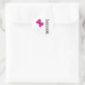 Hübsch Bassoon Runder Aufkleber (Tasche)