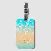 Hübsch Beach Bokeh Gepäckanhänger (Vorderseite Vertikal)