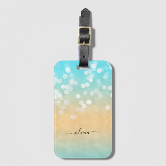 Hübsch Beach Bokeh Gepäckanhänger (Vorderseite Vertikal)