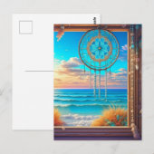 Hübsch Beachy Themed Dreamcatcher Postkarte (Vorne/Hinten)