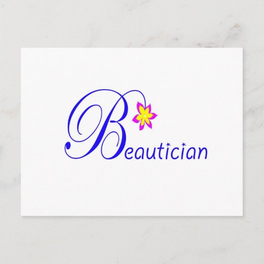 Hübsch Beautician Postkarte (Vorderseite)