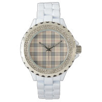 Hübsch Beige Kariert Tartan