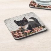 Hübsch-Bella-Rose Getränkeuntersetzer (Linke Seite)