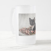 Hübsch-Bella-Rose Mattglas Bierglas (Vorderseite Links)