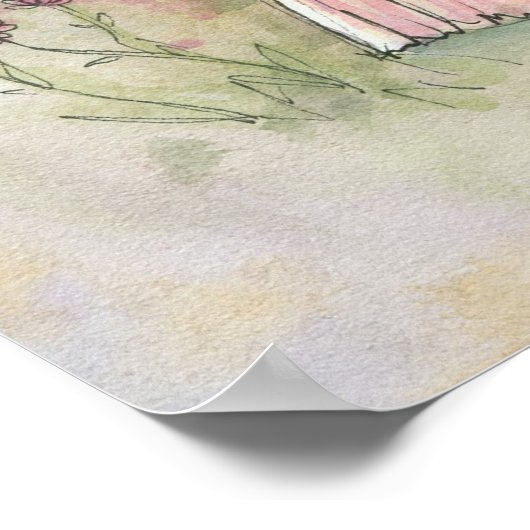 Hübsch Belle Fantasy Fairy Poster Printwerbung (Ecke)