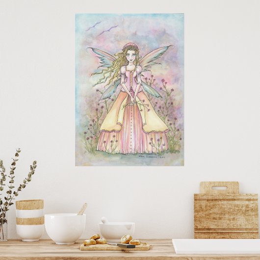 Hübsch Belle Fantasy Fairy Poster Printwerbung (Küche)