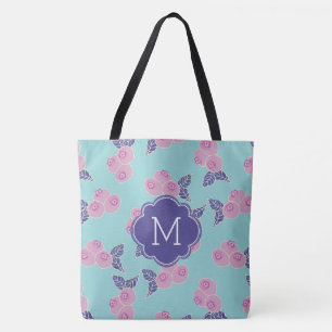 Hübsch Berries Muster Monogram Tasche