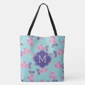 Hübsch Berries Muster Monogram Tasche (Rückseite)