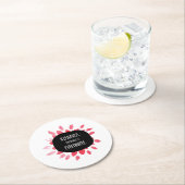 Hübsch besprühen Sie Güte überall Watercolor Runder Pappuntersetzer (Vor Ort)