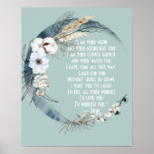 Hübsch bin ich dein Mond Rumi Poster (Vorne)