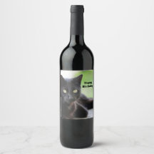 Hübsch Black Cat Foto Geburtstag