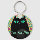 Hübsch Black Kitty Schlüsselanhänger (Vorderseite)