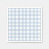 Hübsch Blass Denim Blue Gingham Prüfmuster Serviette (Vorderseite)