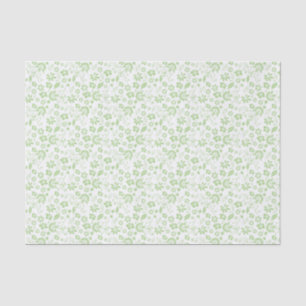 Hübsch blass grüne tropische Frühlingsblumen Seidenpapier