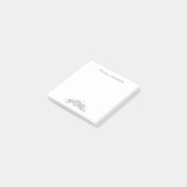 Hübsch Blau-Blütenfarbe Personalisiert Post-it Klebezettel (angewinkelt)