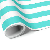 Hübsch Blau Gestreift Geschenkpapier (Rolleneckpunkt)