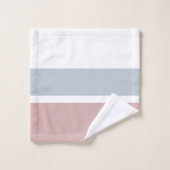 Hübsch-Blau-Rosa Badhandtuch Set (Waschlappen)