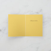 Hübsch Blau und Gelb Danke Note Card (Innenseite)