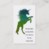 Hübsch Blau und Grün Visitenkarte (Rückseite)
