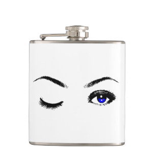 Hübsch Blaue Augen Winde Aluminium Wasser Flasche Flachmann
