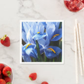 Hübsch-blaue Iris-Serviette Serviette (Beispiel)