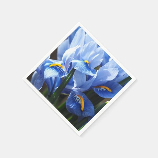 Hübsch-blaue Iris-Serviette Serviette (Ecke)