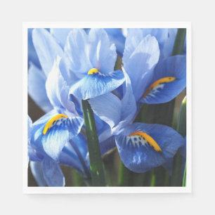 Hübsch-blaue Iris-Serviette Serviette