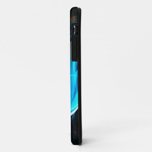 Hübsch-blaue Lotus-Blume Case-Mate iPhone Hülle (Hinten/Links)