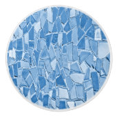 Hübsch-blaue Mosaiktür oder -Schublade Keramikknauf (Vorderseite)
