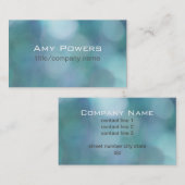 hübsch blaue Vorlage für benutzerdefinierte Visite Visitenkarte (Vorne/Hinten)