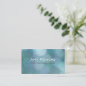 hübsch blaue Vorlage für benutzerdefinierte Visite Visitenkarte (Stehend Vorderseite)