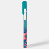 Hübsch Blauer gesegnete Inspiration Pink Bléal Case-Mate iPhone Hülle (Rückseite / Links)